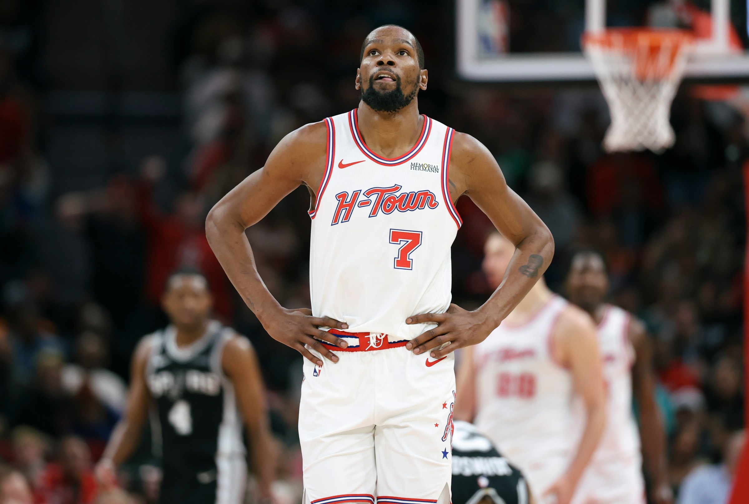 Rockets suffer a rare loss at home to Spurs 111-99